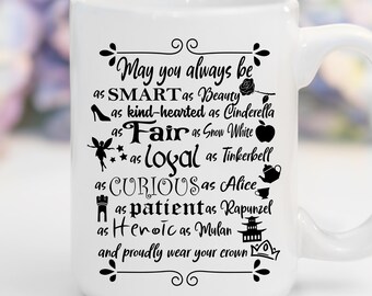 Princesse Word Art SVG – personnages de contes de fées, travaux manuels (téléchargement numérique)