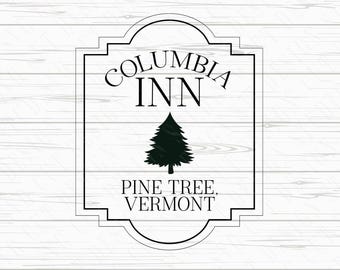 Columbia Inn SVG et impression - fichiers à téléchargement numérique pour l'artisanat