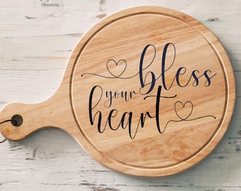 Bless Your Heart Craft Design - SVG PNG JPG (fichiers numériques)