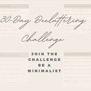 30- Day Decluttering Challenge
