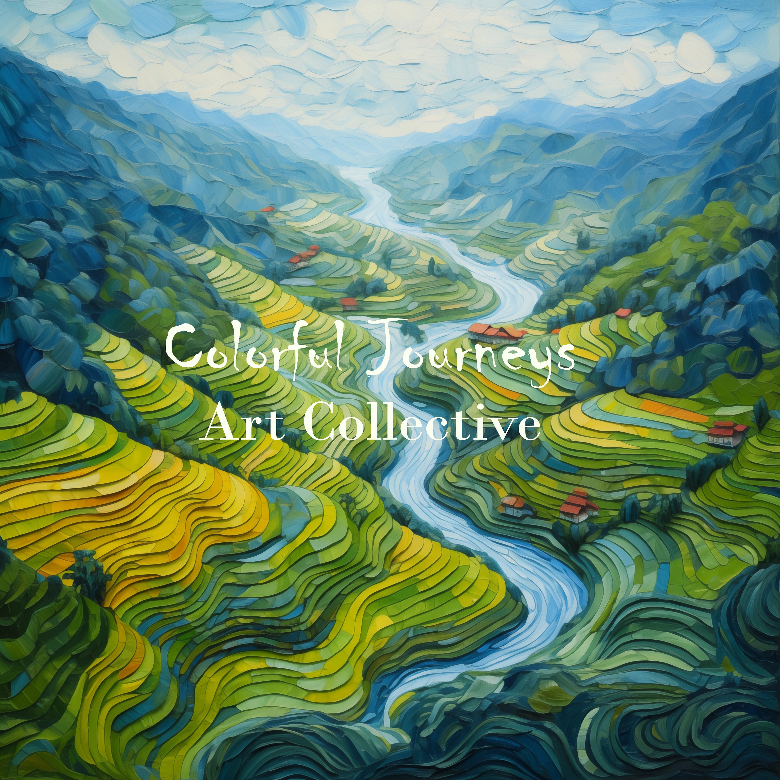 Vincent Van Gogh's, Bali Rice Terrace | Frame Tv Art, Indonesia ...