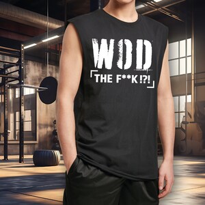 WOD the Fuck! - Fitness Gym Printed Shirt - Workout of the Day - Muscle Factory
