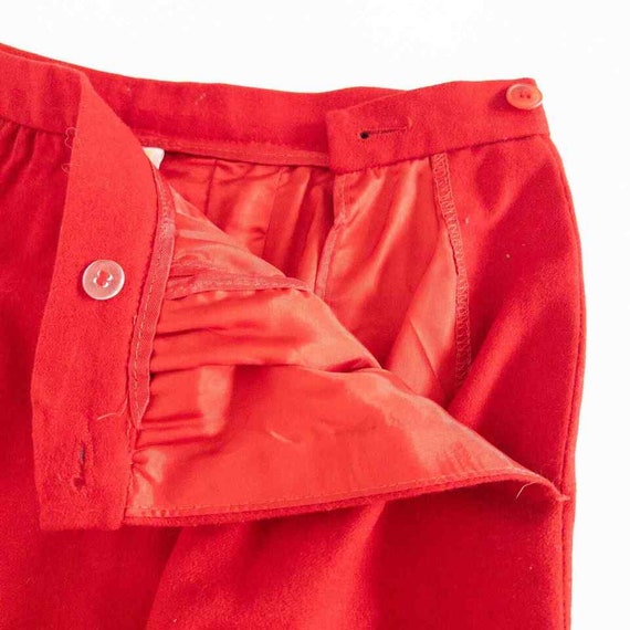 Pendleton Vintage Red Wool Midi Skirt Women's Siz… - image 4