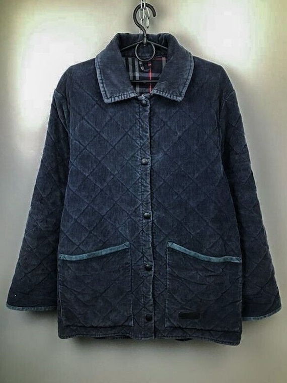 Washed Olive Corduroy Quilted Jacket main image 0