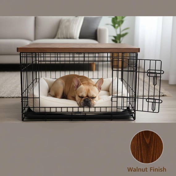 Dog Crate Table Top: Kennel Cover Furniture