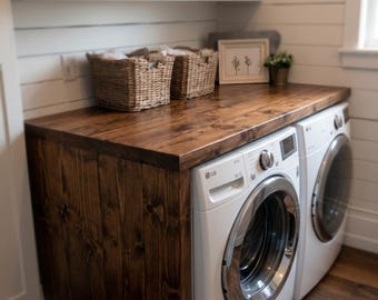 Washer and Dryer Countertop, Custom Laundry Room table top