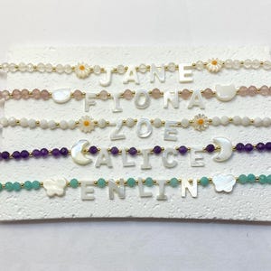 Kid Customized Name Necklace kid Personalized Name Necklace Crystal Necklace Toddler Necklace Kids Necklace Girl Necklace Baby Necklace