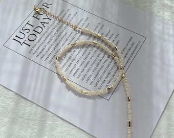 Tiny Baroque Pearl Choker, Dainty Pearl Choker, Baroque Pearl Choker, Wedding Guest Necklace, Elegant Everyday Necklace, Wedding Gift