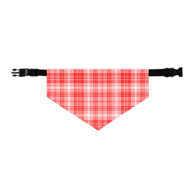 Pet Bandana Collar Red Plaid image 2