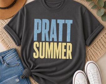 Women's Pratt Summer V-Neck PNG, Retro Vneck Shirt Design, Summer Graphic Digital Download, Women's Apparel Sublimation PNG File