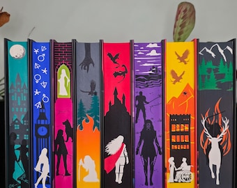 Throne of Glass Sprayed Edge Book Set, Stenciled Edges, fore edge painting, Special Edition Books, Bookish decor, custom sprayed edges