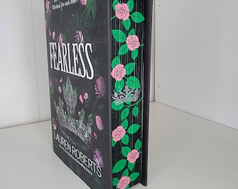 Libro con bordes pintados a mano, bordes con plantilla, pintura en el canto, libros de edición especial, decoración literaria, bordes pintados a mano personalizados, merchandising literario