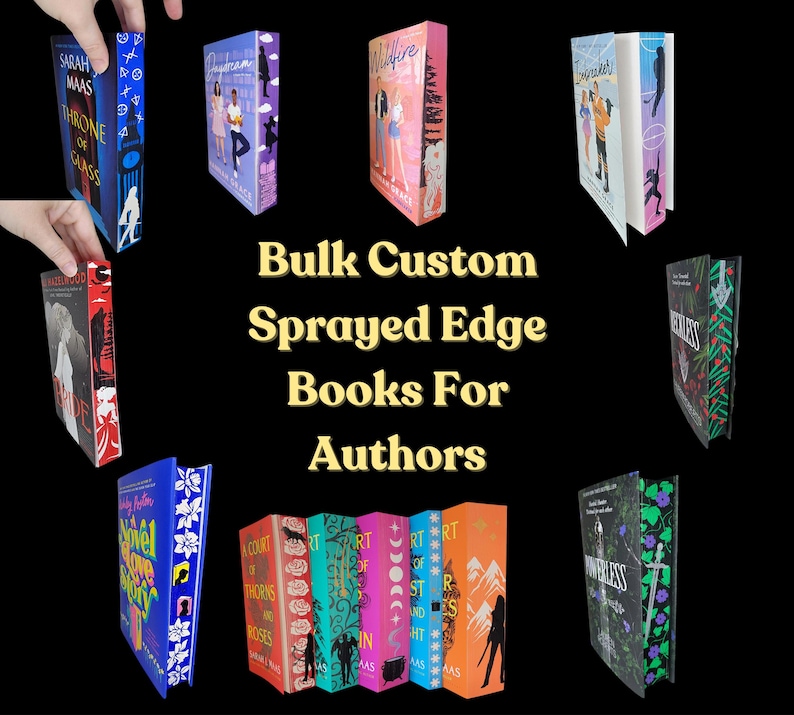 Custom Sprayed Edge Books for Authors - Etsy
