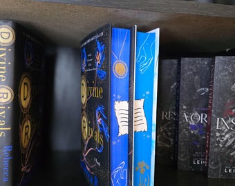 Divine Rivals & Ruthless Vows Book Sprayed Edge Book Set, Stenciled Edges, fore edge painting, Bookish decor, custom sprayed edges