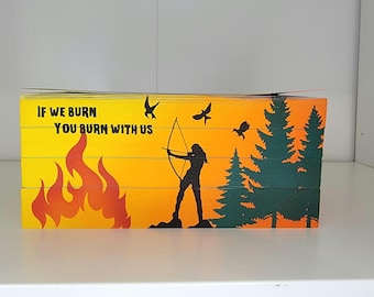Hunger Games Sprayed Edge Book Set, Stenciled Edges, fore edge painting, Special Edition Books, Bookish decor, custom sprayed edges