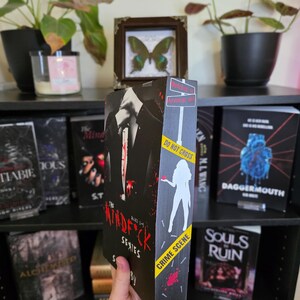 The Mindf*ck Series Omnibus Sprayed Edge Book, Stenciled Edges, Hand Painted, Special Edition Books, Bookish decor, custom sprayed edges 画像 2