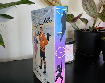 Icebreaker Sprayed Edge Book, Stenciled Edges, fore edge painting, Special Edition Books, Bookish decor, custom sprayed edges, book merch