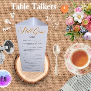 Plantilla editable para mesa de centro / Letrero plegable A4 / Imprimible en Canva para bodas y eventos / Descarga instantánea