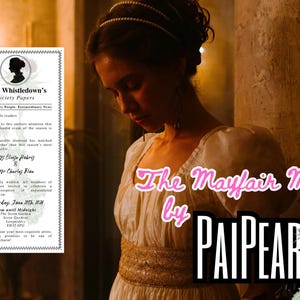 Mayfair Mimic Wedding Invitation Template | Bridgerton Inspired Lady Whistledown Style | Printable Regency Era Wedding Stationery