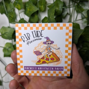 Customizable Pizza Box Label Pizza Halloween Bag - Etsy UK