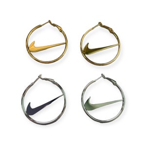 Nike earrings hoops outlet