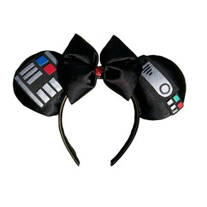 Darth Vader Inspired Mouse Ears, Star Wars Inspired, Villian Ears