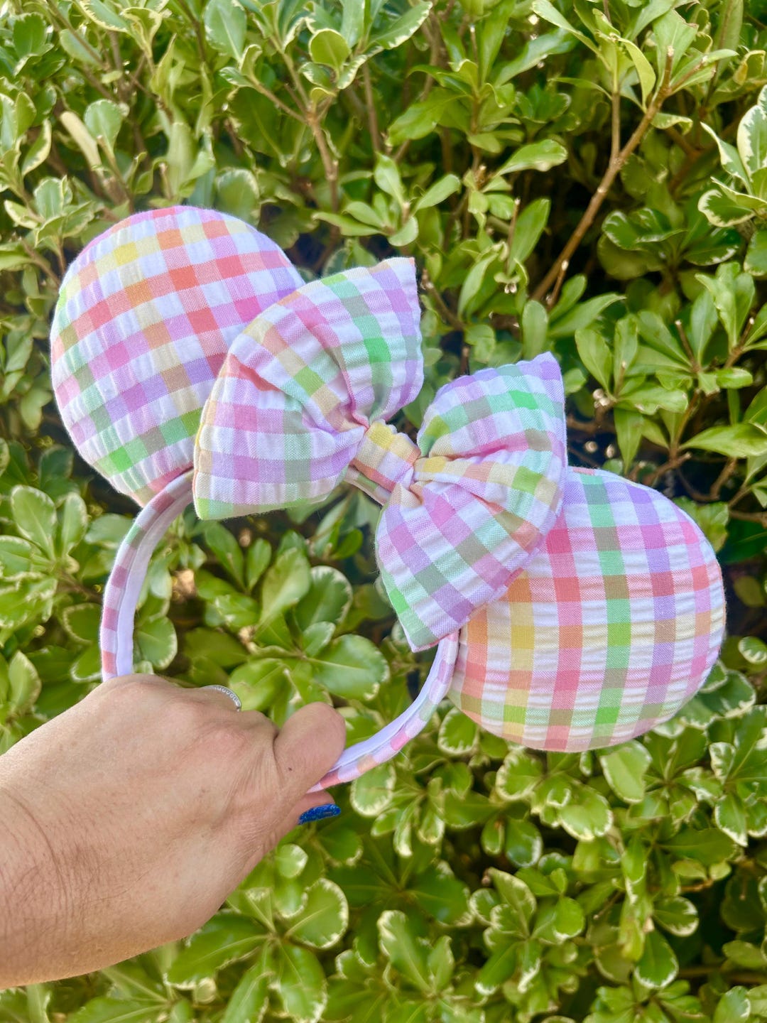 Spring Ears Pastel Ears, Gingham Ears Spring Ears - Etsy