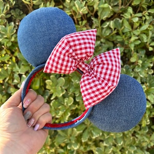 Denim Minnie Ears - Etsy display picture 1