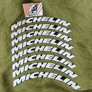 Tire Lettering Michelin Tyre Sticker fits to 16&quot;-22&quot; Permanent Tyre Letters Set for 4 tires universal fitment EXPRESS SHIPPING