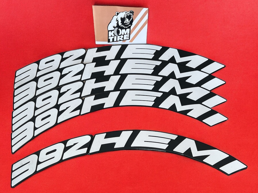 Tire Lettering 392 Hemi Tyre Sticker Fits to 16