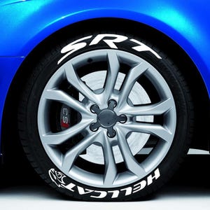 Tire Lettering Hellcat SRT Tyre Sticker fits to 16&quot;-22&quot; Permanent Tyre Letters Set for 4 tires universal fitment EXPRESS SHIPPING
