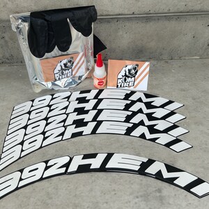 392 Hemi Tire Lettering Tyre Sticker Fits to 16