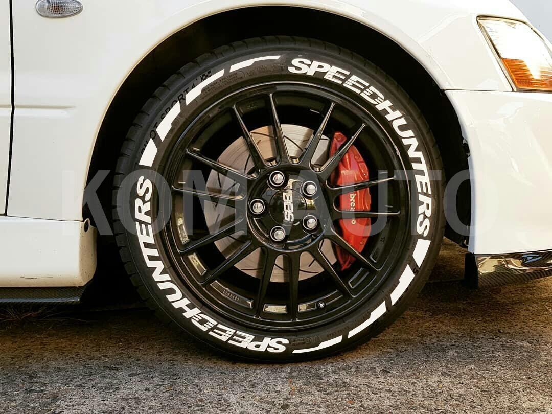 Tire Lettering Speedhunters Stripe Tyre Sticker Fits to 16