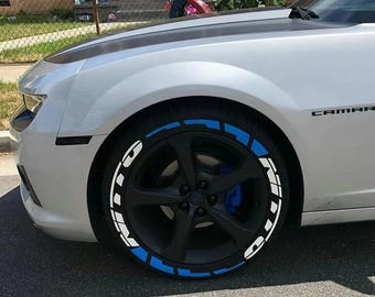 Tire Lettering Nitto Stripe Tyre Sticker fits to 16"-22" Permanent Tyre Letters Set for 4 tires universal fitment EXPRESS SHIPPING