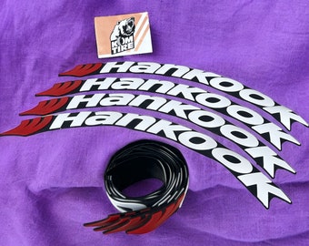 Tire Lettering Hankook Tyre Sticker fits to 16"-22" Permanent Tyre Letters Set for 4 tires universal fitment EXPRESS SHIPPING
