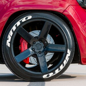 Nitto Tire Lettering Tyre Sticker fits to 16&quot;-22&quot; Permanent Tyre Letters Set for 4 tires universal fitment EXPRESS SHIPPING