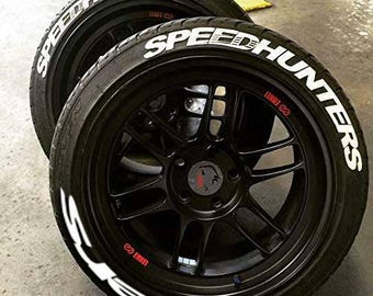Tire Lettering Speedhunters Idlers Tyre Sticker fits to 16"-22" Permanent Tyre Letters Set for 4 tires universal fitment EXPRESS SHIPPING