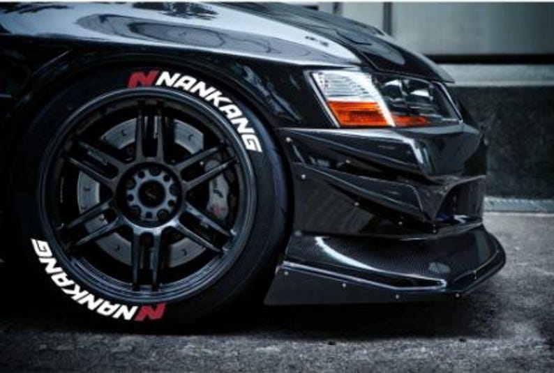 Tire Lettering Nankang Flag Tyre Sticker Fits to 16