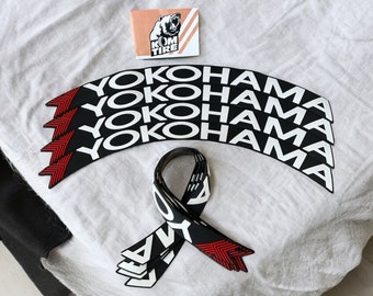 Adhesivo para neumáticos Yokohama con letras para neumáticos de 16" a 22". Juego de letras permanentes para 4 neumáticos, ajuste universal. ENVÍO EXPRÉS.