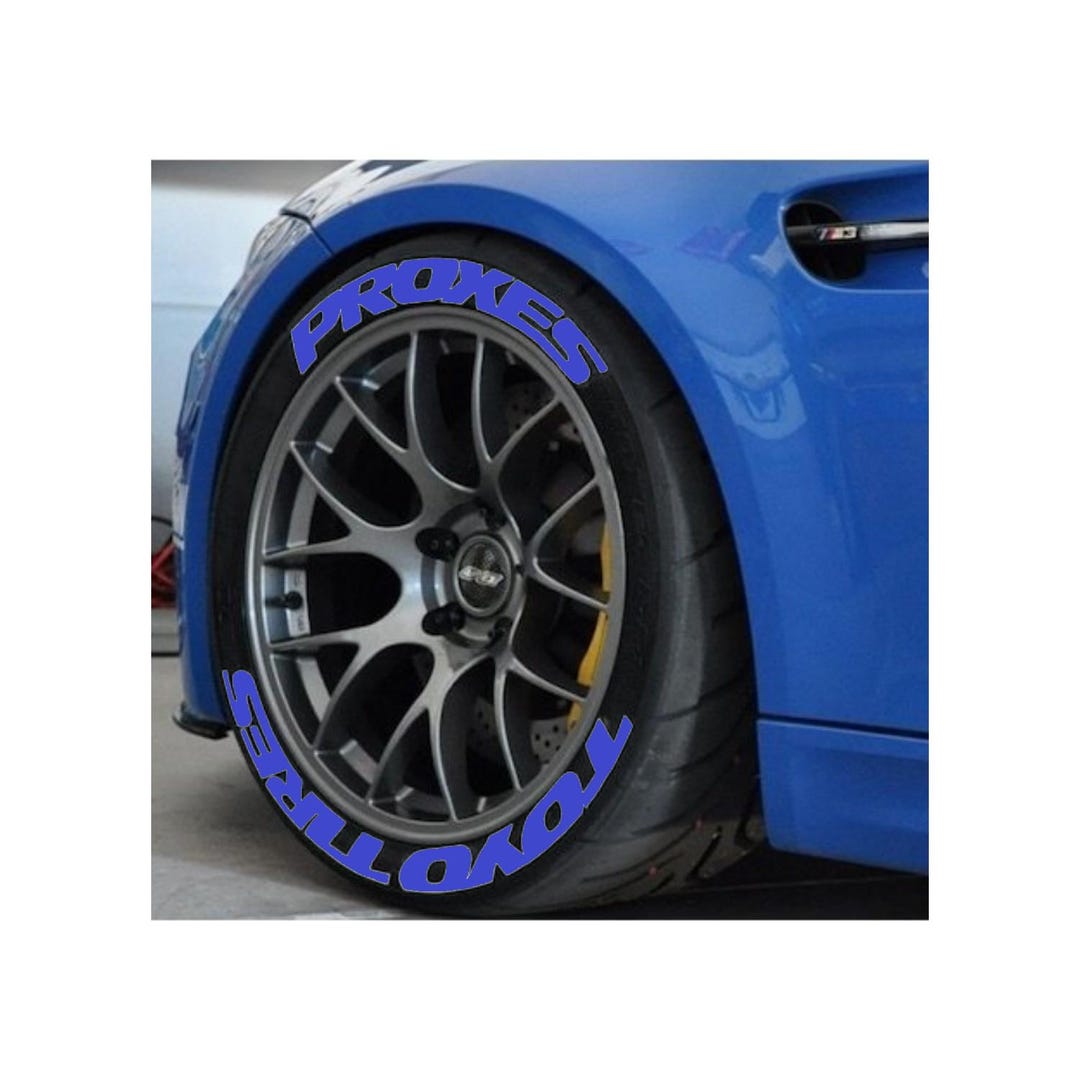 Toyo Tires Proxes Blue Tire Lettering Tyre Sticker Fits to 16