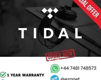 Compte privé TIDAL HiFi Plus de 12 mois avec garantie | Achetez de nouveaux comptes privés légaux et sûrs