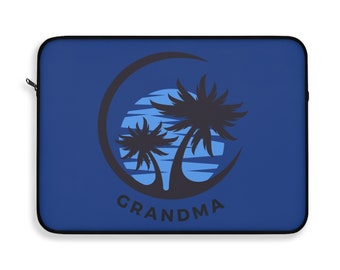 Grandma Laptop Sleeve blue