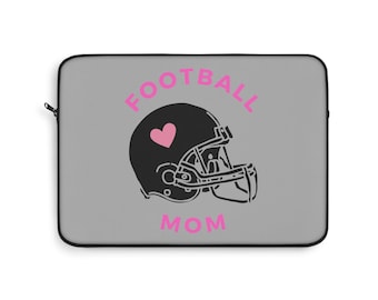 Fútbol mamá lindo portátil manga madres día regalo portátil cubierta mamá vida caos coordinador feliz día de las madres fútbol mamá era deportes mamá rosa