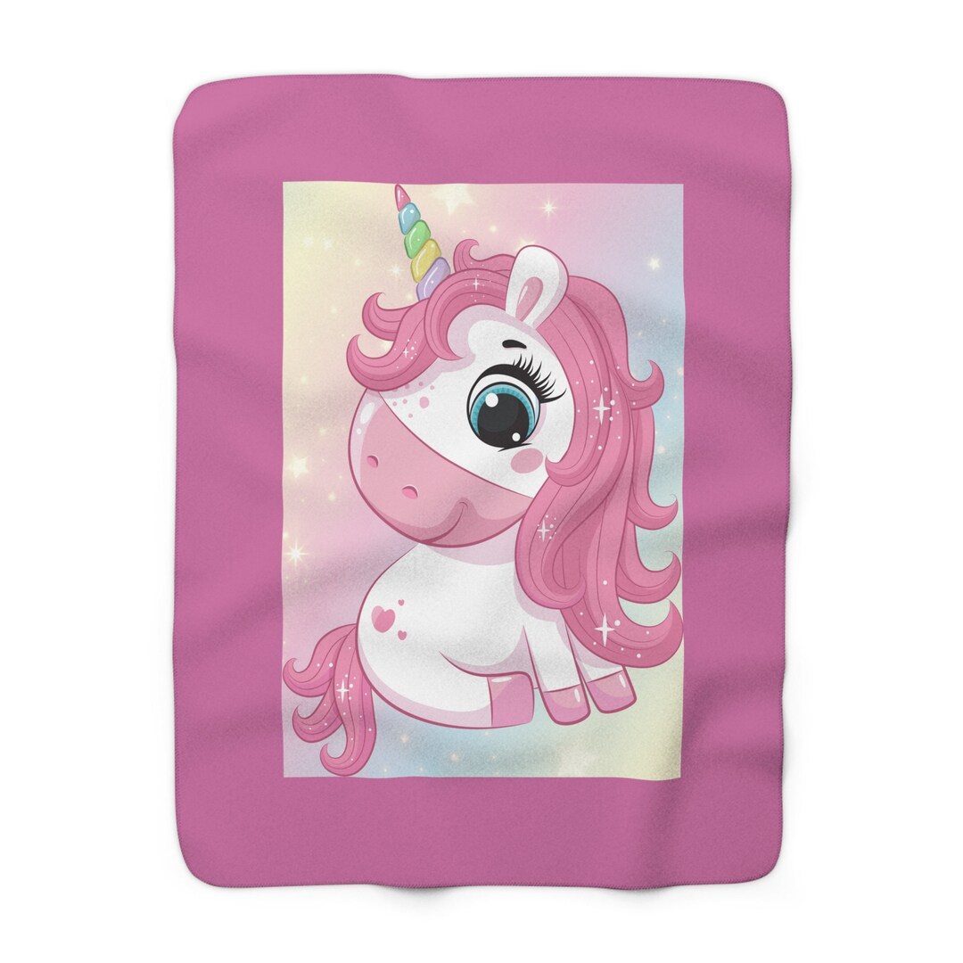 Unicorn Blanket Sherpa Fleece Blanket Plush Fleece Blanket Unicorn Gift