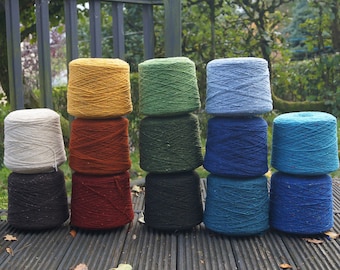 Donegal Aran Tweed yarn, Merino yarn, Worsted weight knit, irish tweed knitting yarn, pure wool, 50 gm knitting wool, natural weaving yarn
