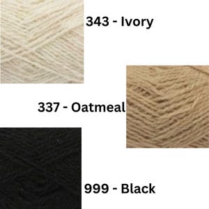 Shetland 4 ply yarn, Scottish Shetland knitting yarn, pure wool, fingering weight, 2 ply knitting wool, natural weaving yarn image 8