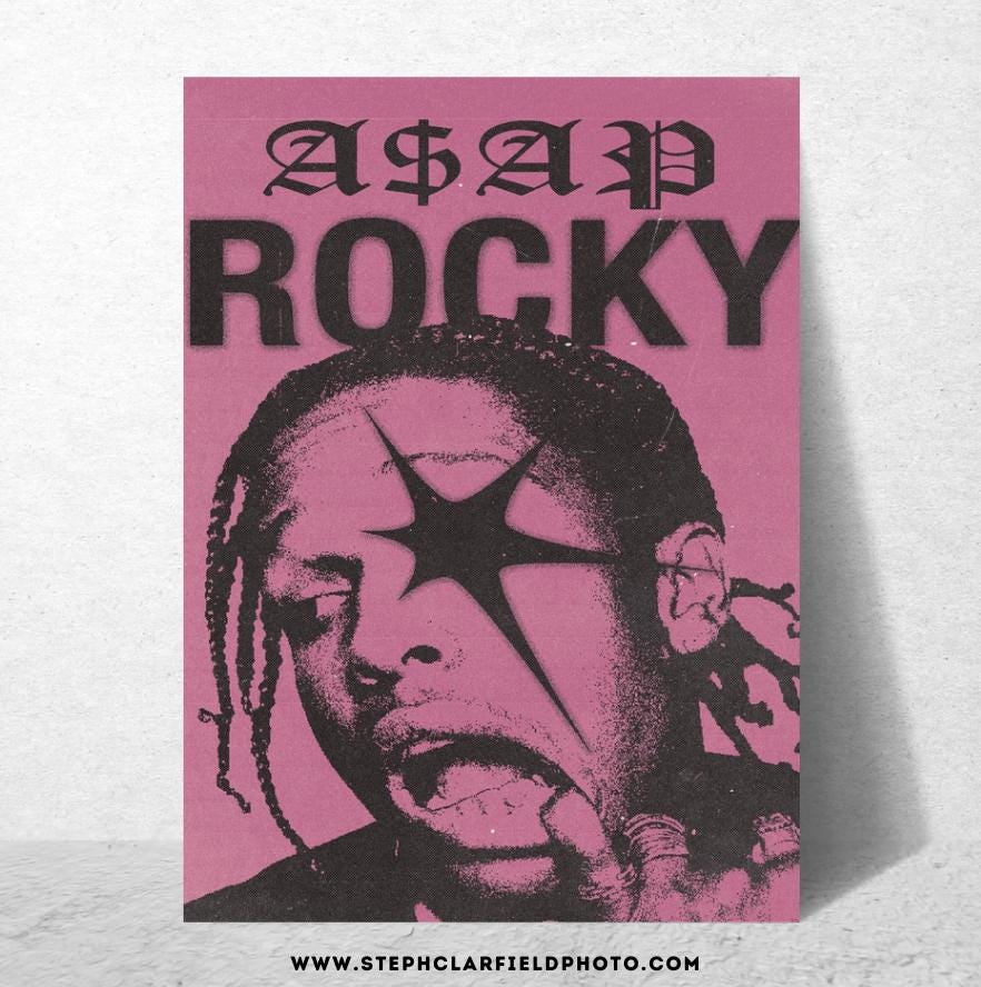 Asap rocky poster - Etsy 日本