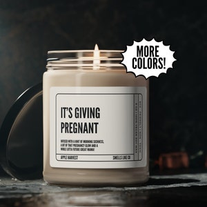 Funny Pregnancy Gift, Baby Shower Gift, Gift for Expecting Mom, First Time Mom Gift, Funny Pregnancy Candle, New Mom Gift, Pregnant Candle
