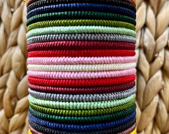 Handmade Tibetan Lucky Rope Bracelet: Buddhist Knot Prayer Jewelry