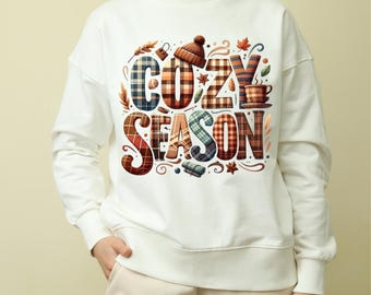 Cozy Season SVG: Fall, Christmas, Halloween, Winter (PNG Cut File)